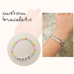 Custom bead bracelets